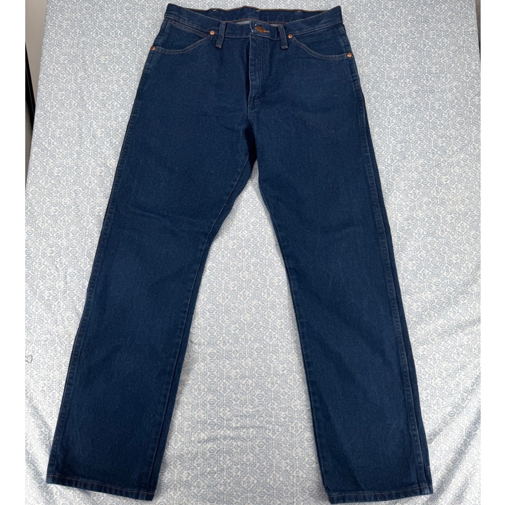 Wrangler Cowboy Cut Original Fit Jeans Mens 32x31 Dark Indigo Blue 1013MWZPW